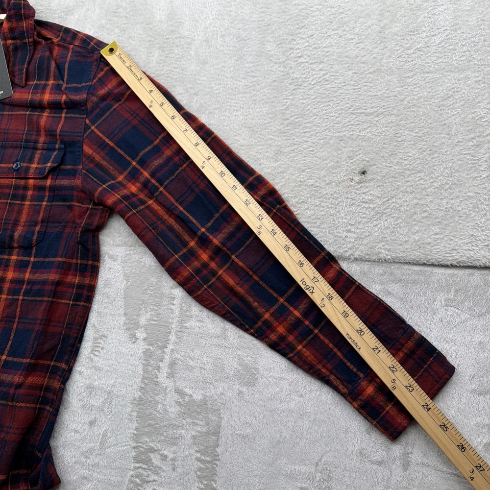 Levi's Men's Small Albemarle Long Sleeve Flannel Shirt Night Sky Soft Western - Picture 10 of 10